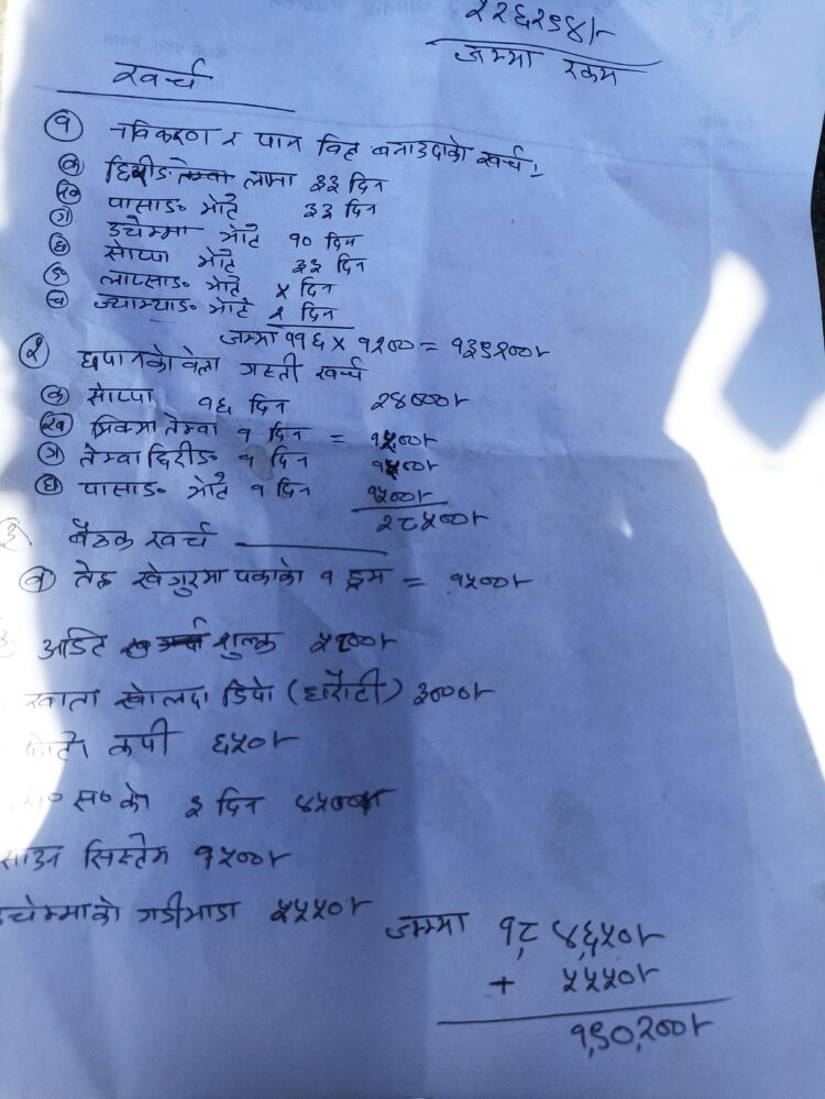 तीन दिनको बैठकपछि आमा समुहको दवाबमा सामुदायिक वनले नयाँ कार्यसमिति पाए,१ लाख ८० हजारको पुर्जी नकाट्नुको भेद खुल्यो (भिडियो सहित )