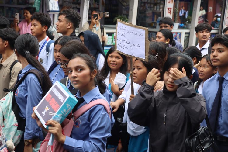 जेन्जी आन्दोलन धरानको गतिविधि फोटो भिडियो