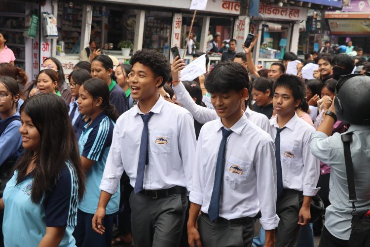 जेन्जी आन्दोलन धरानको गतिविधि फोटो भिडियो