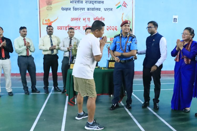पीपीओ धरानमा सातौं अन्तर भुपु सैनिक ब्याडमिन्टन प्रतियोगिता सम्पन्न, बिजेता भए धरान
