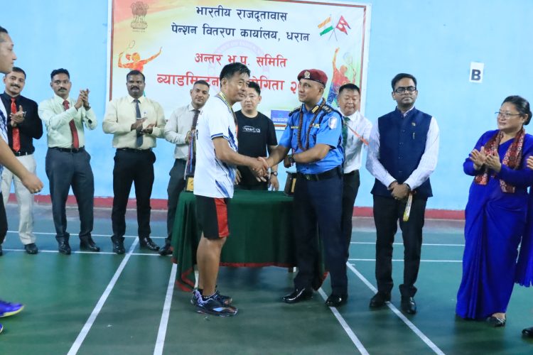 पीपीओ धरानमा सातौं अन्तर भुपु सैनिक ब्याडमिन्टन प्रतियोगिता सम्पन्न, बिजेता भए धरान 