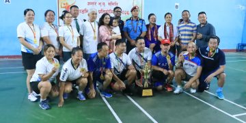 पीपीओ धरानमा सातौं अन्तर भुपु सैनिक ब्याडमिन्टन प्रतियोगिता सम्पन्न, बिजेता भए धरान