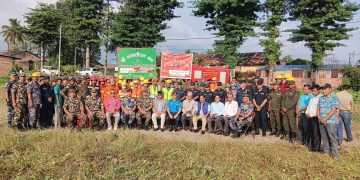 धरान औद्योगिक क्षेत्रमा आगलागी नियन्त्रण र उद्धारको संयुक्त अभ्यास